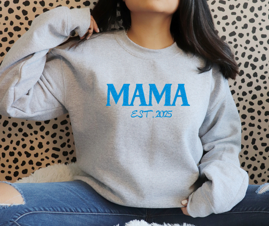 Show Your Role Family Embroidered Filled Stitch Sweatshirt